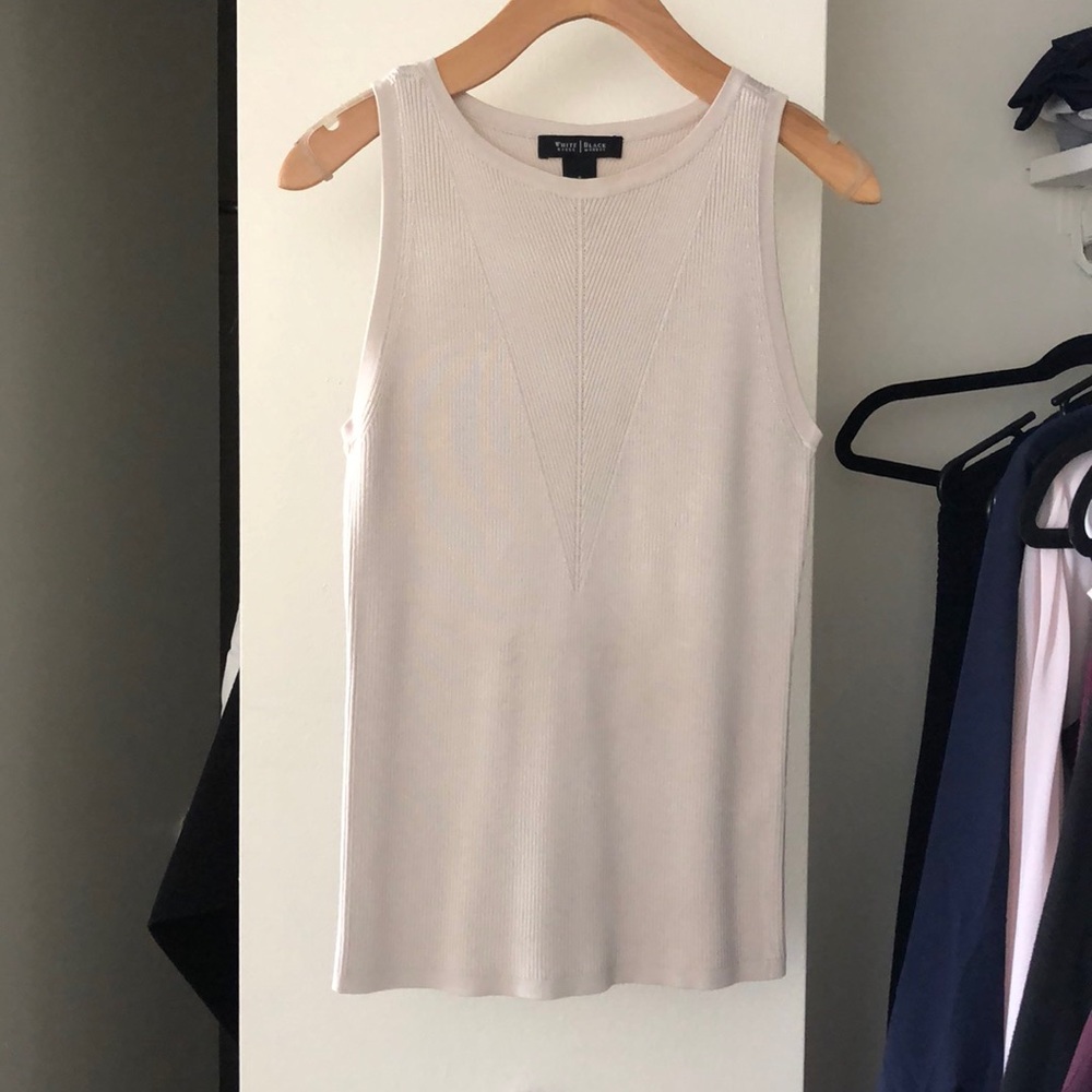 Cream high neck top